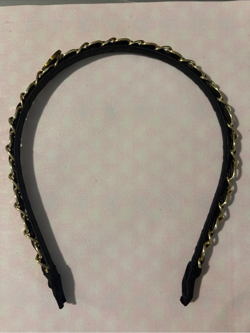 CC Black & Gold Chain Headband